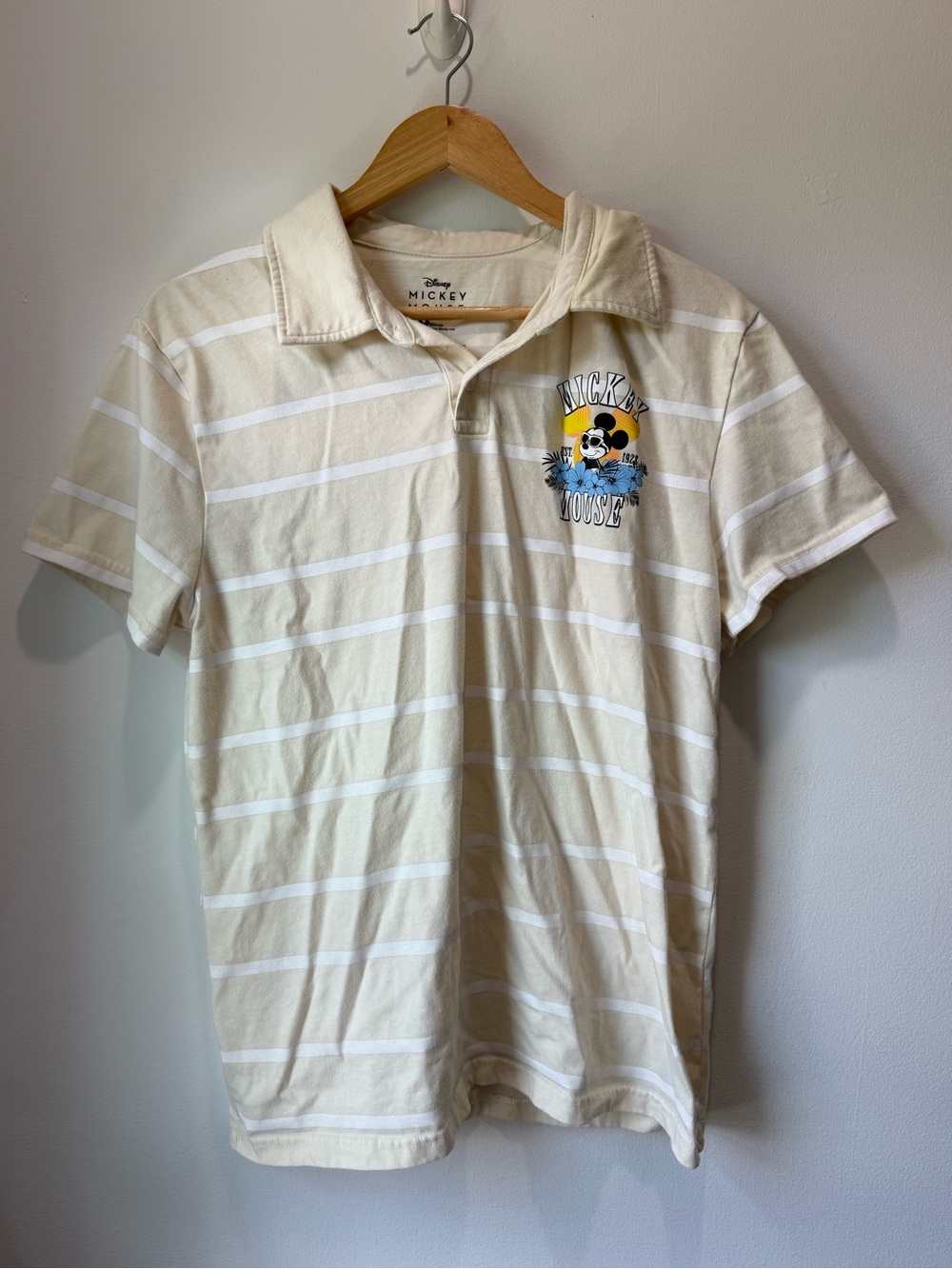 Disney Mickey Mouse Cream Polo